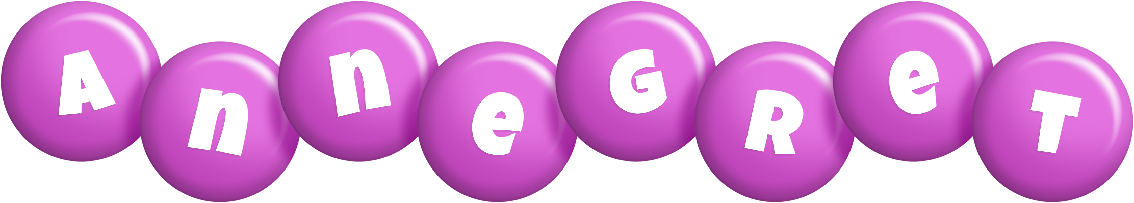 Annegret candy-purple logo