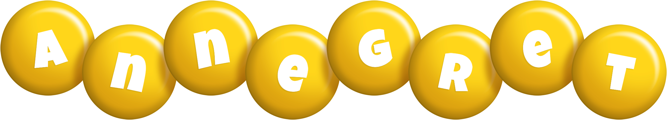 Annegret candy-yellow logo