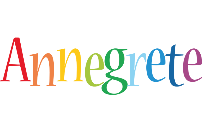 Annegrete birthday logo