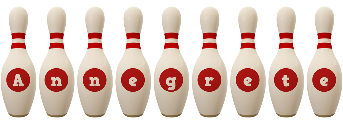 Annegrete bowling-pin logo