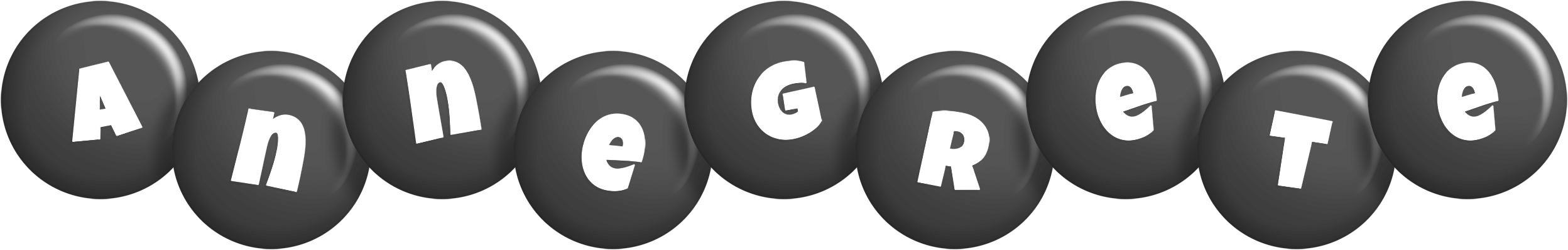 Annegrete candy-black logo