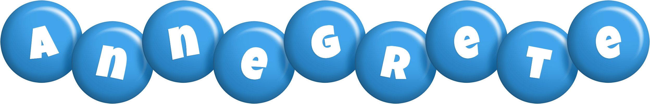 Annegrete candy-blue logo