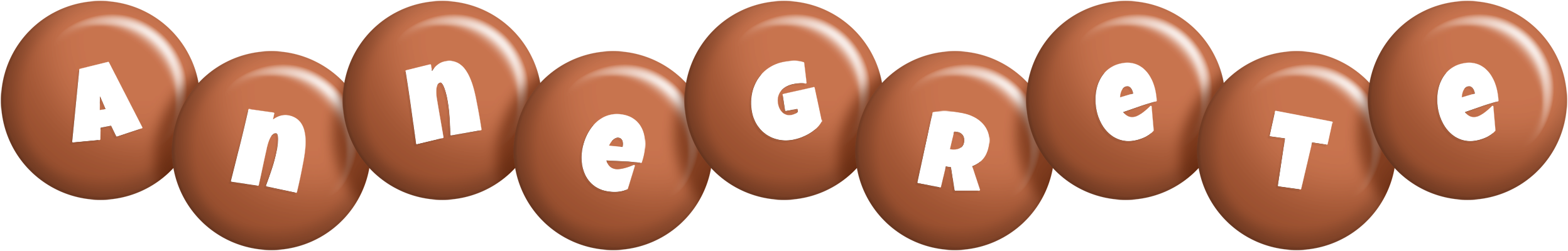 Annegrete candy-brown logo