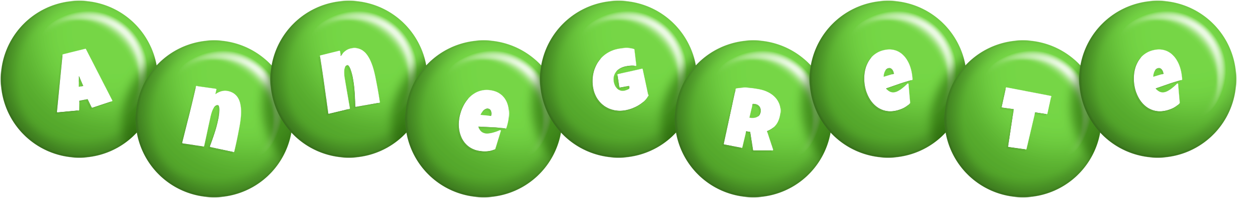 Annegrete candy-green logo