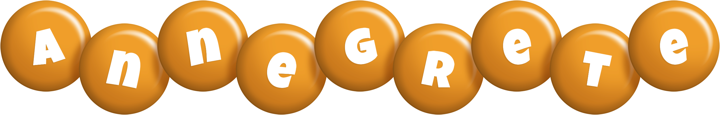 Annegrete candy-orange logo
