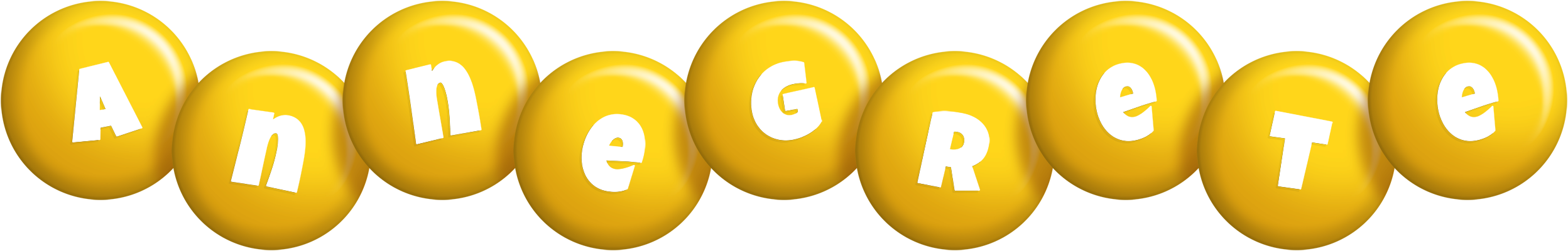 Annegrete candy-yellow logo
