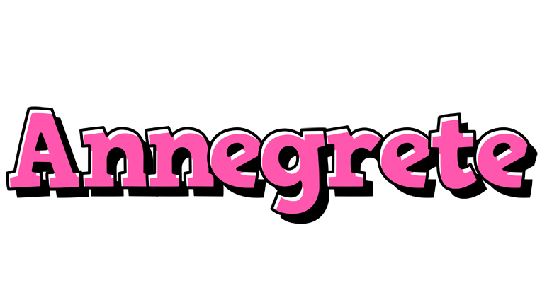 Annegrete girlish logo