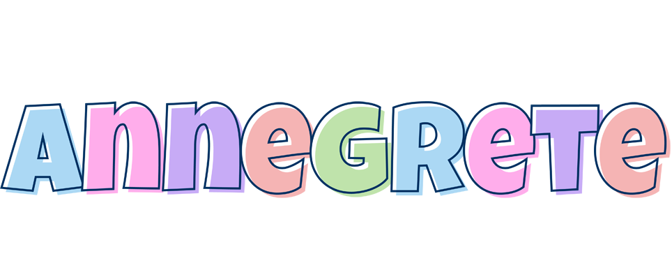 Annegrete pastel logo