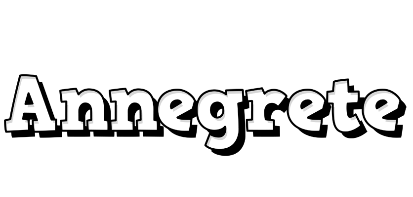 Annegrete snowing logo