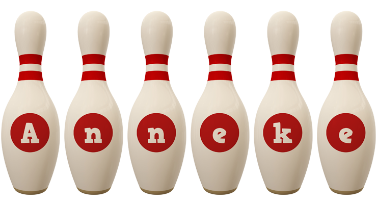 Anneke bowling-pin logo
