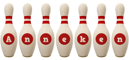 Anneken bowling-pin logo