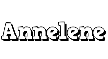 Annelene snowing logo