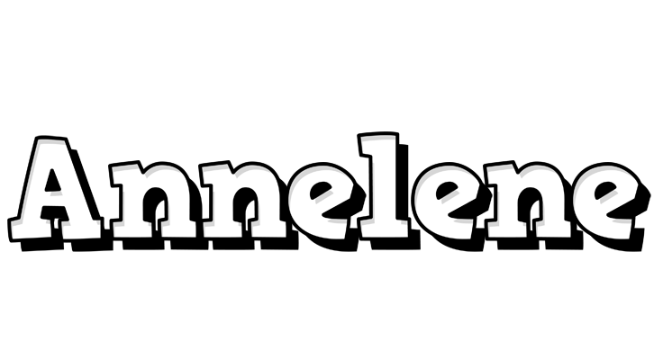 Annelene snowing logo