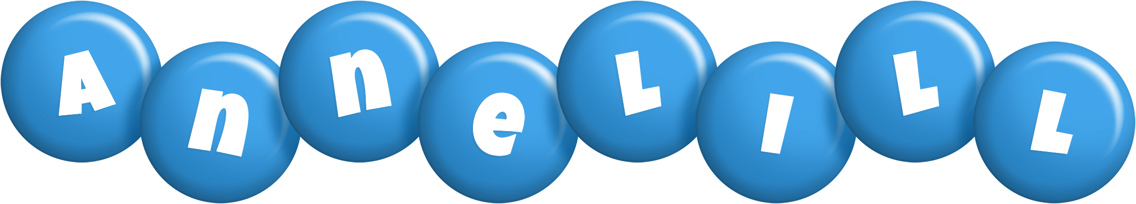 Annelill candy-blue logo