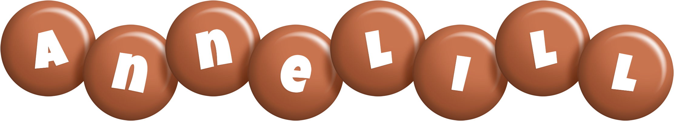 Annelill candy-brown logo