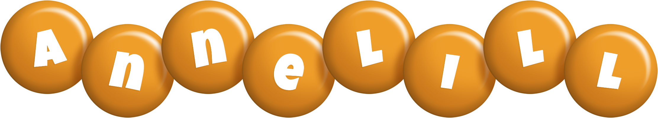 Annelill candy-orange logo