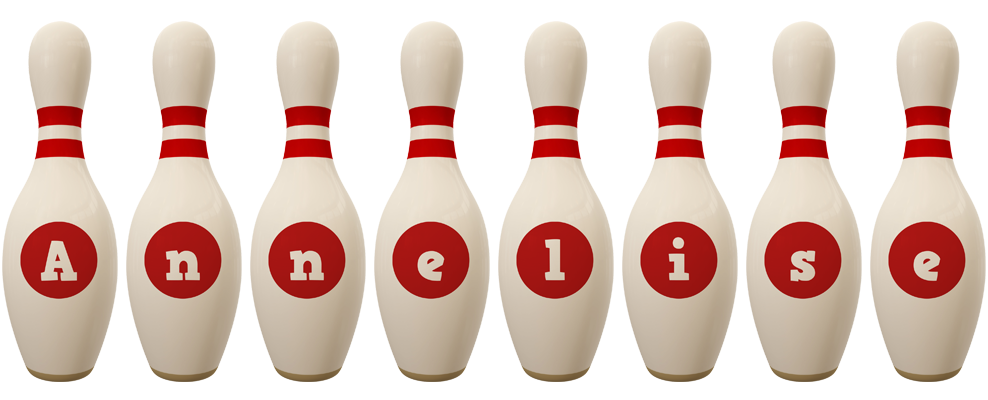 Annelise bowling-pin logo