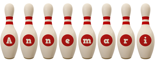 Annemari bowling-pin logo