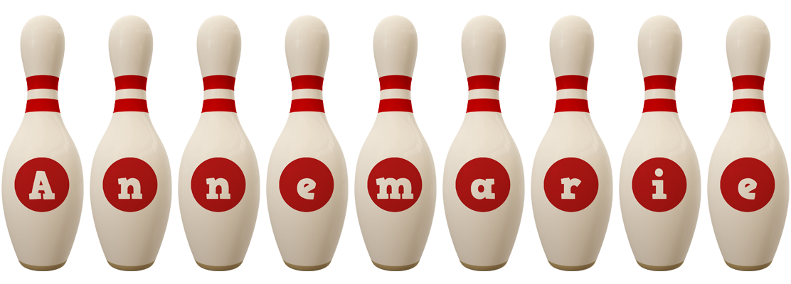 Annemarie bowling-pin logo