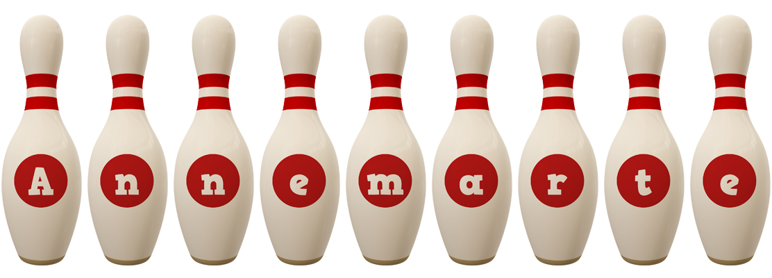 Annemarte bowling-pin logo