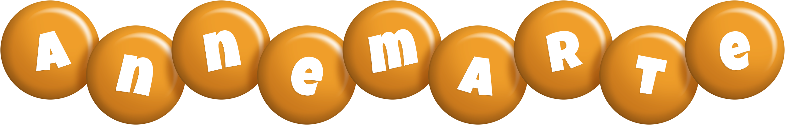 Annemarte candy-orange logo