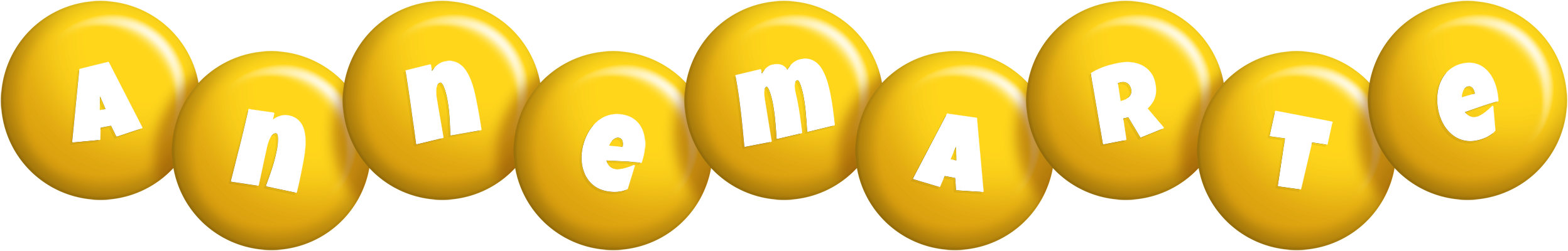 Annemarte candy-yellow logo