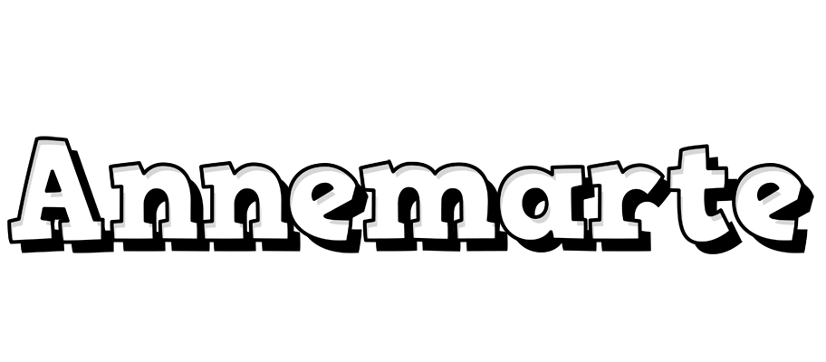 Annemarte snowing logo