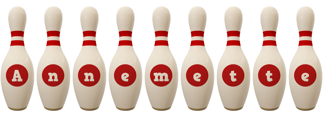 Annemette bowling-pin logo