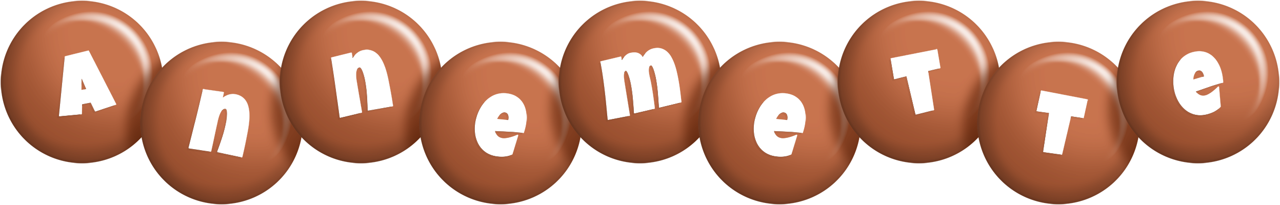 Annemette candy-brown logo