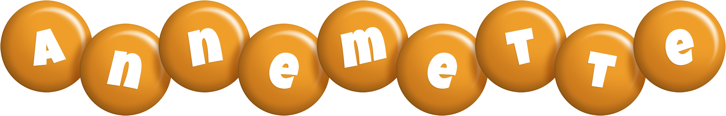 Annemette candy-orange logo