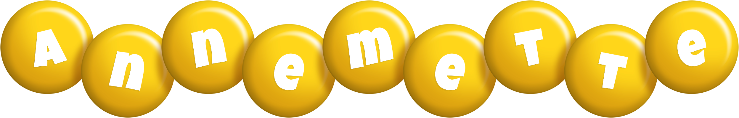 Annemette candy-yellow logo