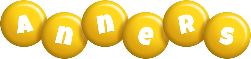 Anners candy-yellow logo