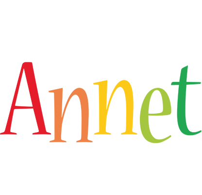 Annet birthday logo