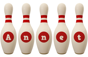 Annet bowling-pin logo