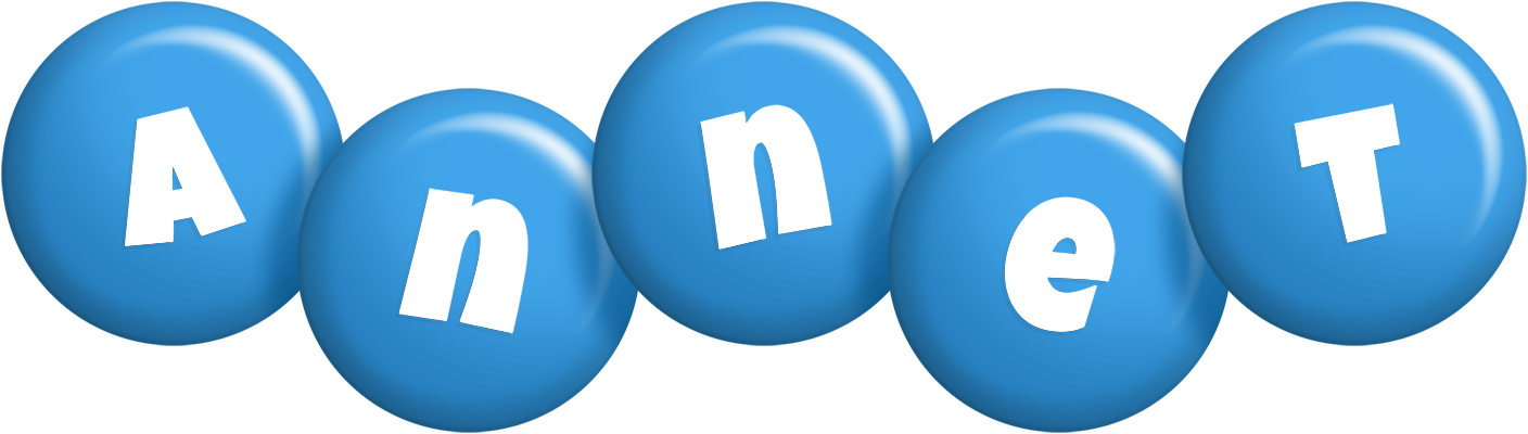 Annet candy-blue logo