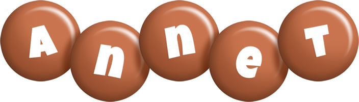 Annet candy-brown logo