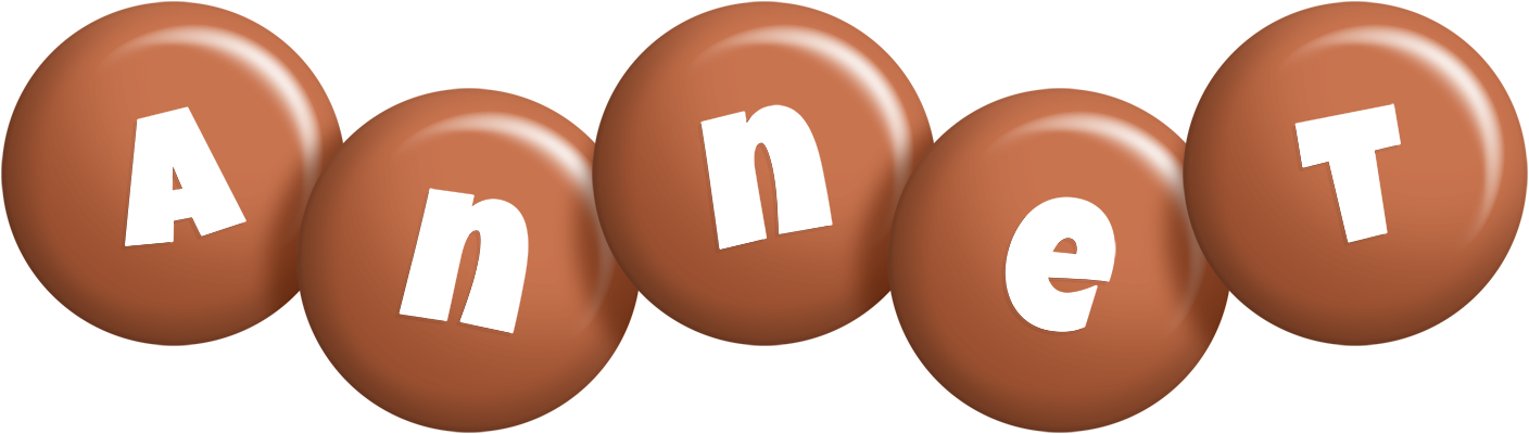 Annet candy-brown logo