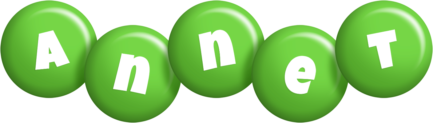 Annet candy-green logo