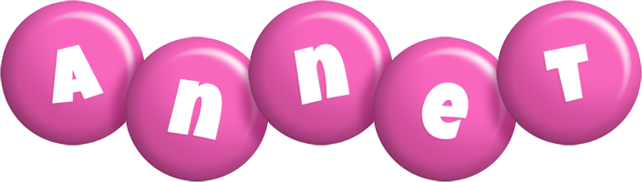 Annet candy-pink logo