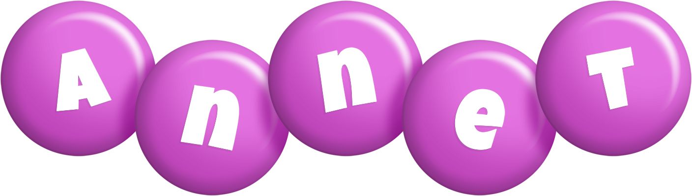 Annet candy-purple logo