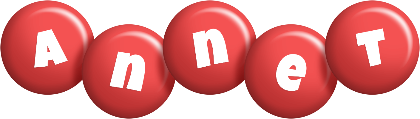 Annet candy-red logo