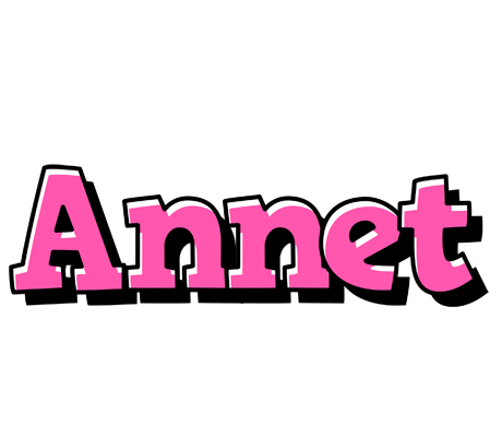 Annet girlish logo
