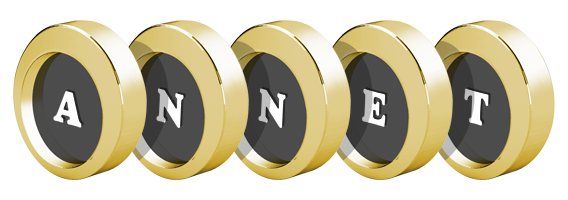 Annet gold logo