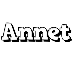 Annet snowing logo