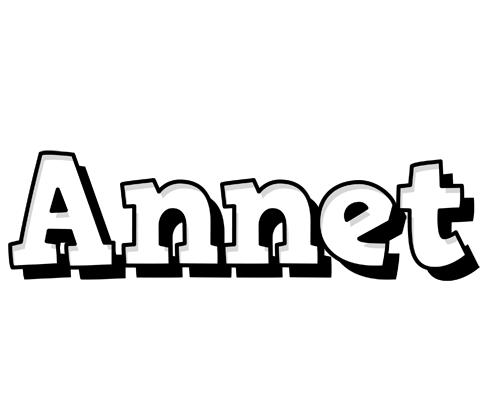 Annet snowing logo