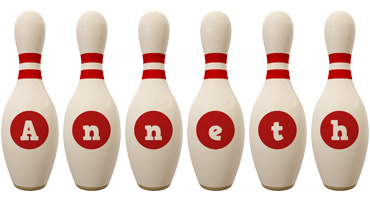 Anneth bowling-pin logo