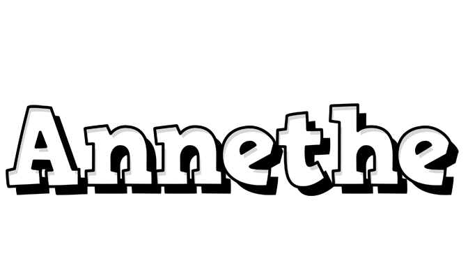 Annethe snowing logo