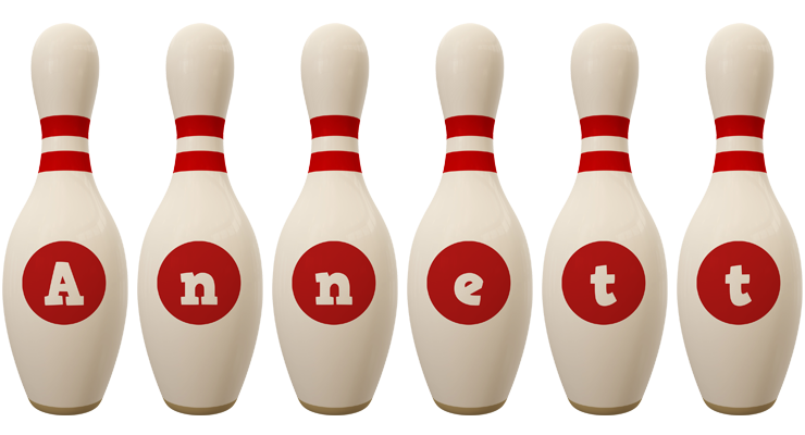 Annett bowling-pin logo