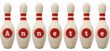 Annette bowling-pin logo