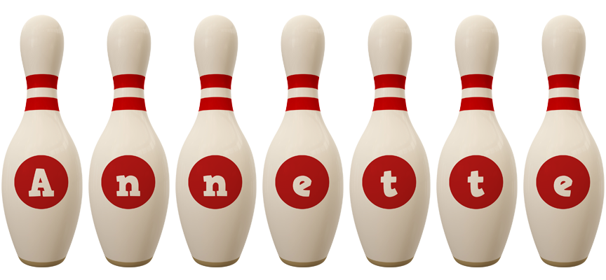 Annette bowling-pin logo
